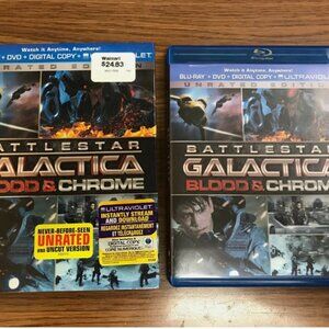 Battlestar Galactica Blood & Chrome Blu ray DVD With Slip Cover Luke Pasqualino
